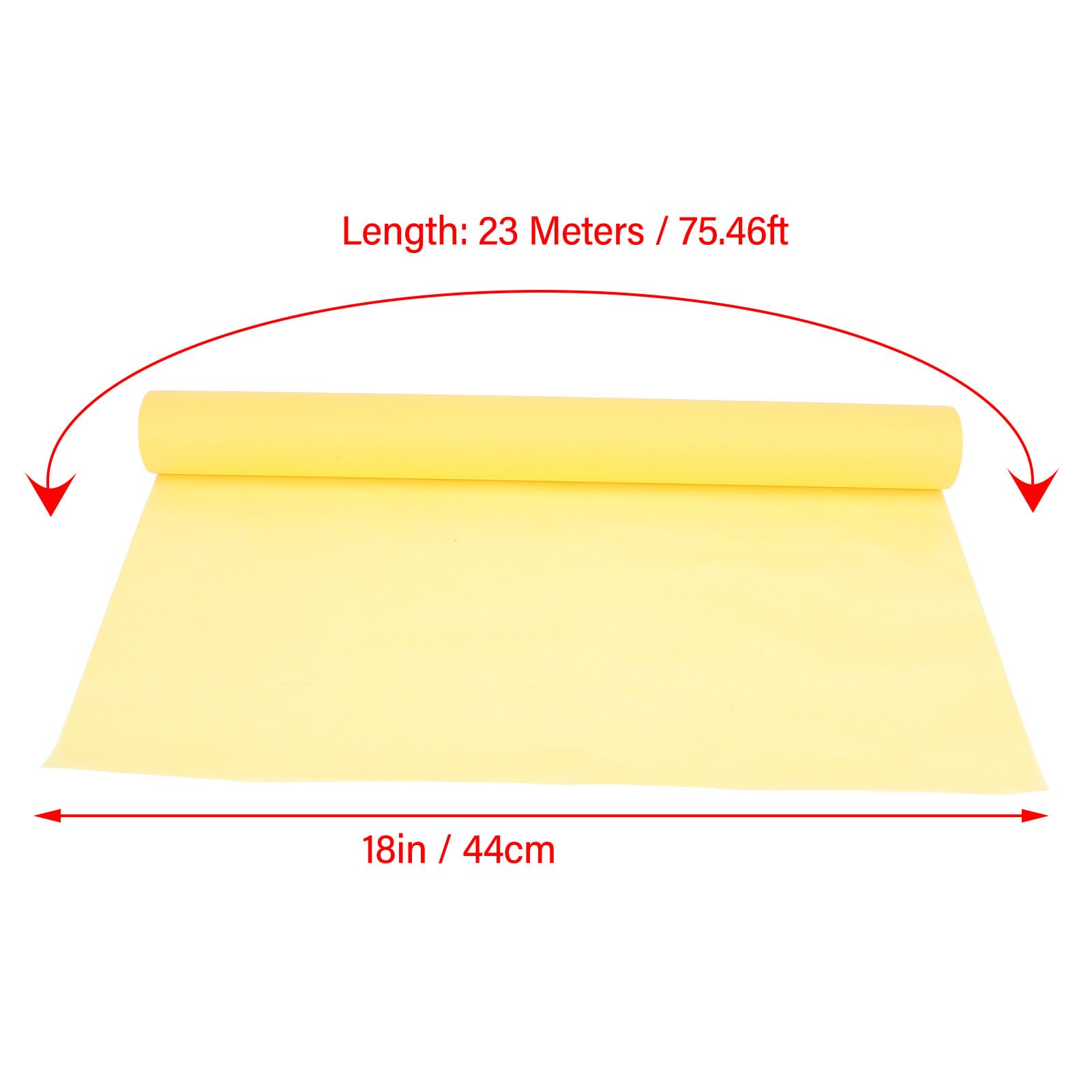 Rollo de papel de calco original, papel de patrón de costura versátil y cortable, papel de boceto para bocetos, trazado, costura, fabricación de ropa, álbumes de recortes (23 metros)