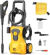 Amazon | Amison 高圧洗浄機 3種類のノズル付き 27mの作業範囲 最大