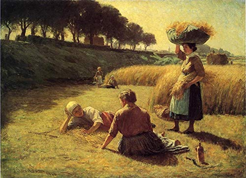 Peinture à l'huile Glaneuses au repos pour salon élégant