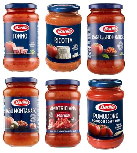 Testpaket Barilla pastasauce tomatensauce Fertige Saucen aus italien 6 x 400g