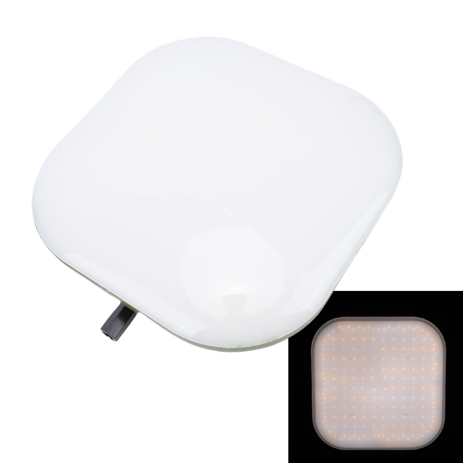 Jectse Intelligente LED-Campinglaterne, Wiederaufladbar, App-Unterstützung, RGB, 1800 Lm, Tragbare Zeltlampe mit Magnetfuß