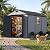 Patiowell 8x10 FT Resin Outdoor Storage Shed with Floor, Large Plastic Clearance Sheds with Lockable Door, Garden Tool Shed with Window for Backyard, Patio Storage, Light Gray