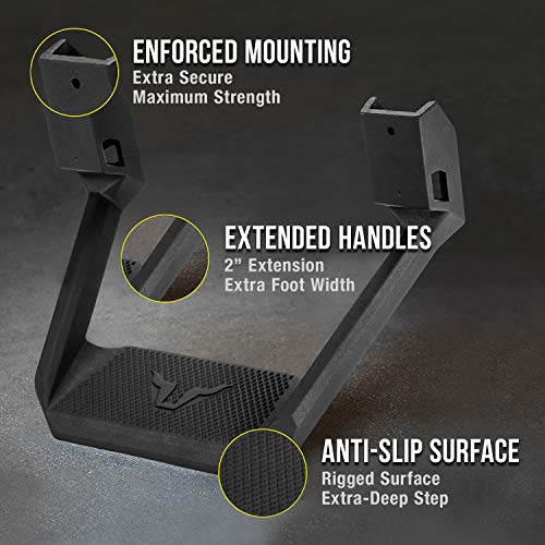 Bully Bbs-5002-2 Black Powder Coated Aluminum Universal Fit Truck Side Step Set Of 4 For Trucks From Chevy (Chevrolet), Ford, Toyota, Gmc, Dodge Ram, Jeep #TOP2