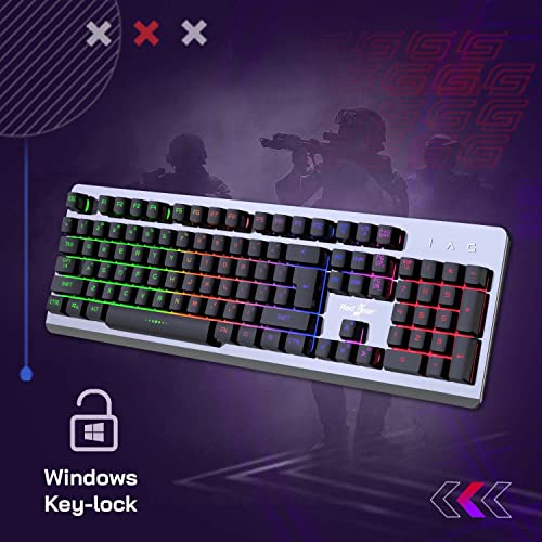 Redgear GC100 KeyboardMouse Combo with 3 Mixed LEDs, Windows Keylock