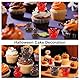 Lyreh 60stk Mini Enten Halloween, 12 Stile Lustiges Halloween Enten Miniatur Ornament aus Kunstharz Winzige Leuchtende Teufelsenten Dekoration für Zuhause Schreibtisch Kuchen und Mottopartys