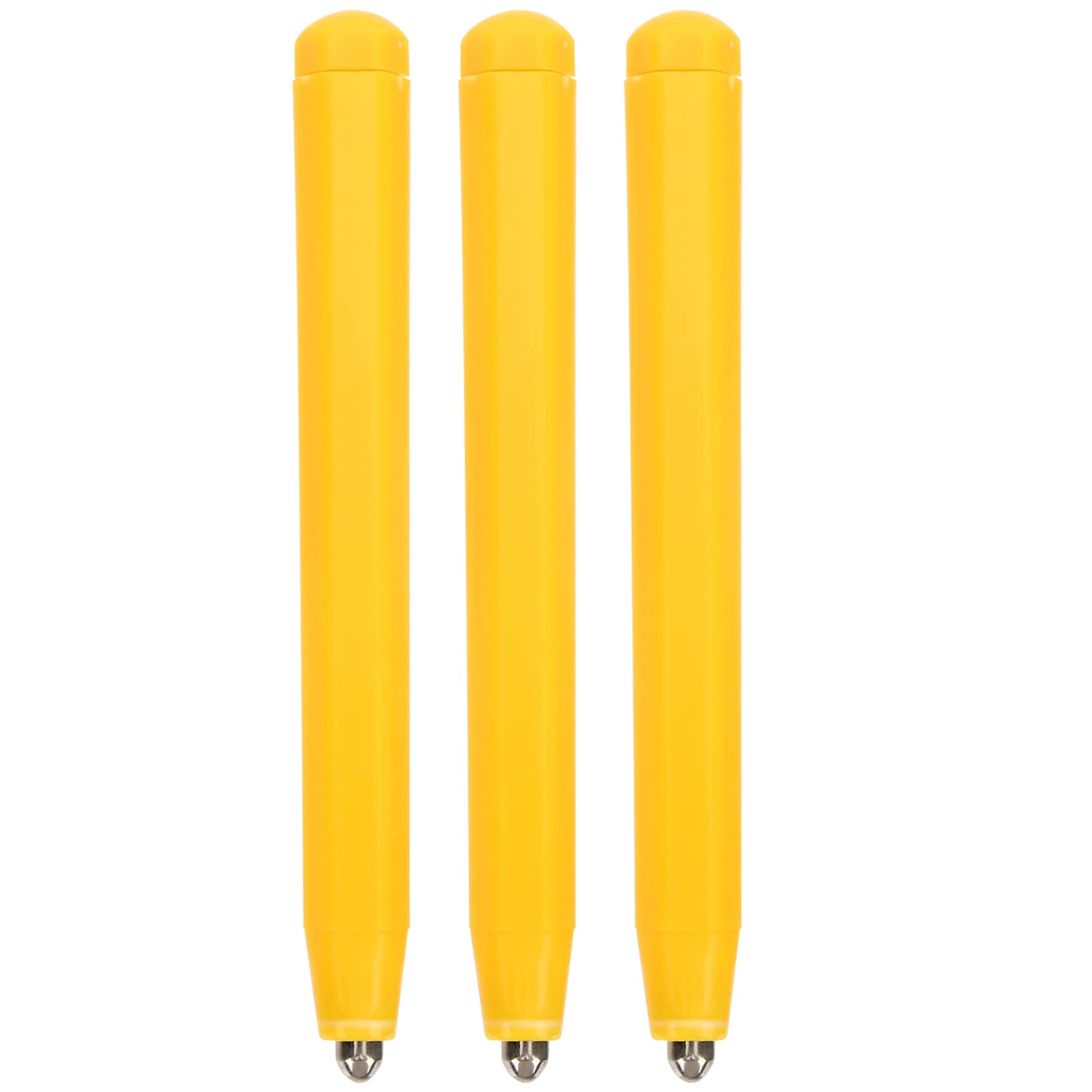 Alipis 3Pcs Magnetic Drawing Board Pens, Magnet Pen Replacement Magnetic Dots Stylus Writing Board Pens Toys Doodling Drawing Toys for Kids Toddler (Yellow)