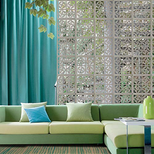 Y-Step - Biombo de madera colgante con 9 paneles, divisores para habitaciones, camas, comedores, estudios, hoteles, oficinas o bares