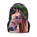 Youngerbaby Horse 3D Animal Face Pattern Design Backpack For Men Travel Bag
