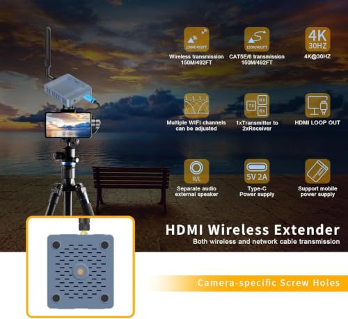 Image of 4K Wireless HDMI Transmitter and Receiver