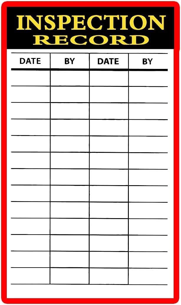 Inspection Record Inventory Shipping Pallet Stickers, 3.5x5 inch, 200pcs Handling Instructions Labels