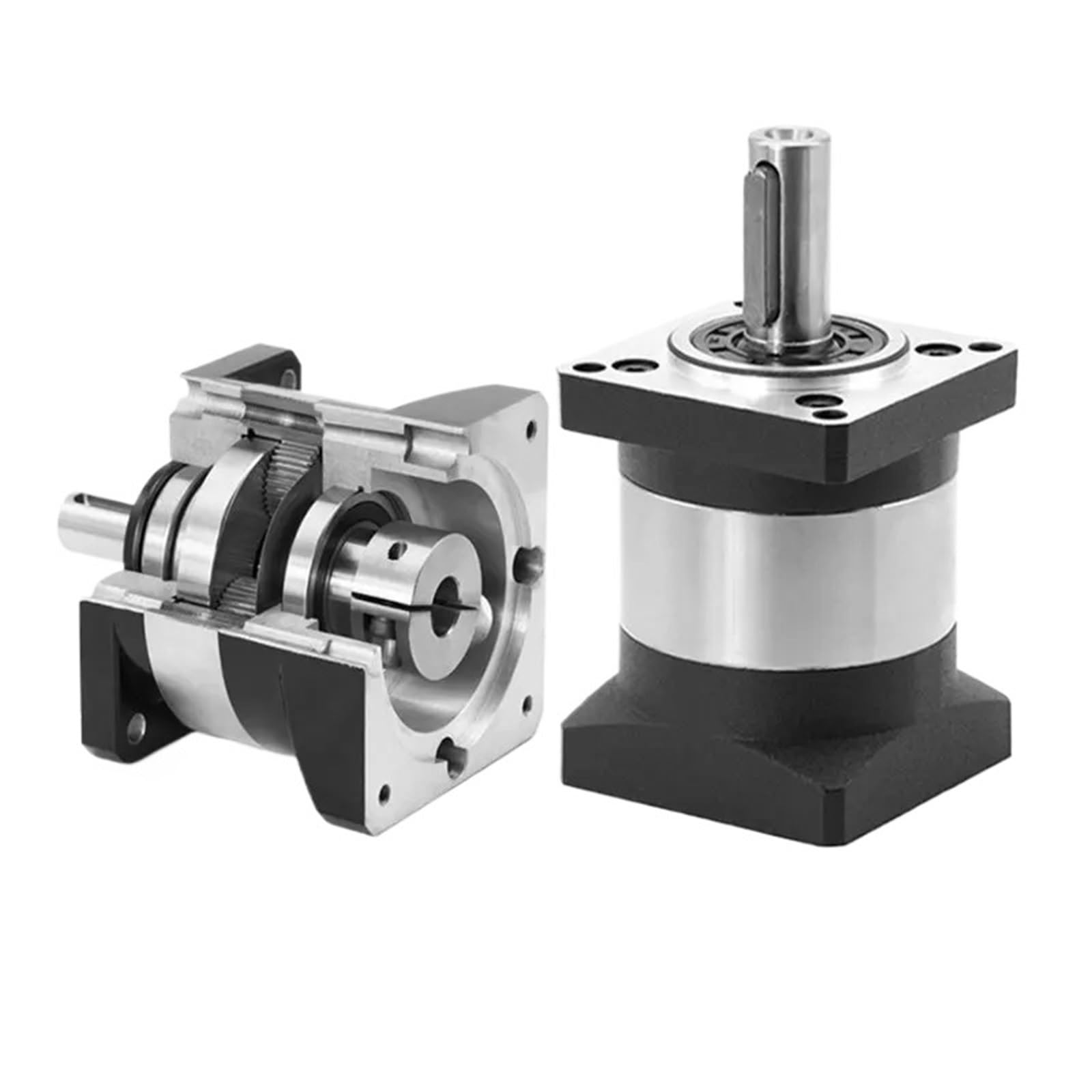 NVSFZGIYG 1pcs Nema 23 Planetary Gearbox 57mm Motor Reducer Ratio 4 5 16 20~50:1 Gear for Nema23 Stepper 4000rpm(RATIO 50 TO 1-6.35MM INPUT)