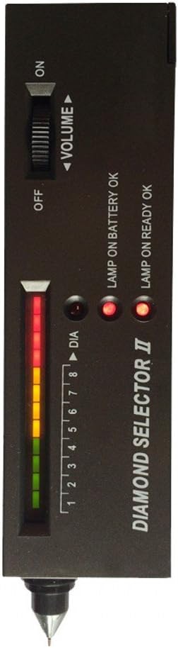 JZK Portable Electronic Diamond Tester Pen for Diamond, Sapphire, Ruby, Crystal, Agate, Jade, gems Multi Gemstone Precious Stones Hardness Test Tool, Diamond Selector II V2