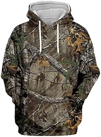 Sudadera con capucha de camuflaje para hombre, ligera, con bolsillos  laterales : Ropa, Zapatos y Joyería - Amazon.com