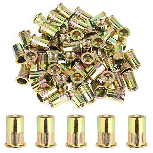 Powlankou 50 Stück 1/2-Zoll Nietmuttern