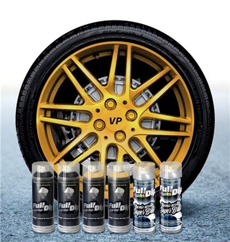 Sophisticauto Pack de 6 Full Dip 400ml Or Chromé métallisé Brillant