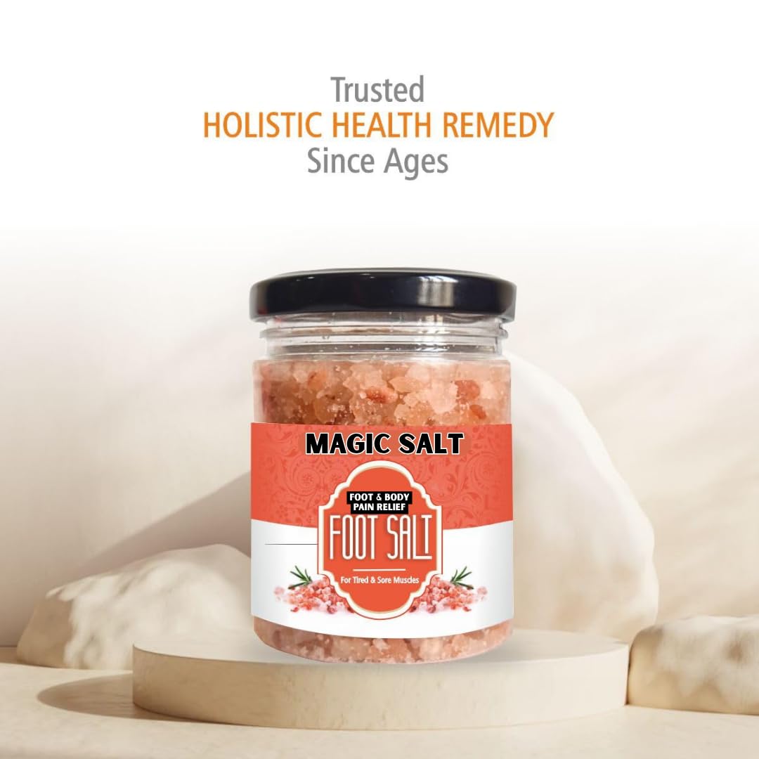 Magic Salt Himalayan Pink Salt Foot Soak, Natural Pain Relief for