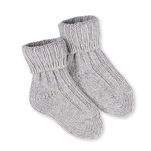 Hofbrucker Weiche Kaschmir Babysocken warme Erstlingssocken Newborn Söckchen - in Grau , 62/68 Cover