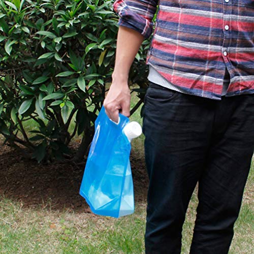PIXNOR Saco de água dobrável de 10 l, recipiente de água potável PE, bolsa de alta capacidade com al