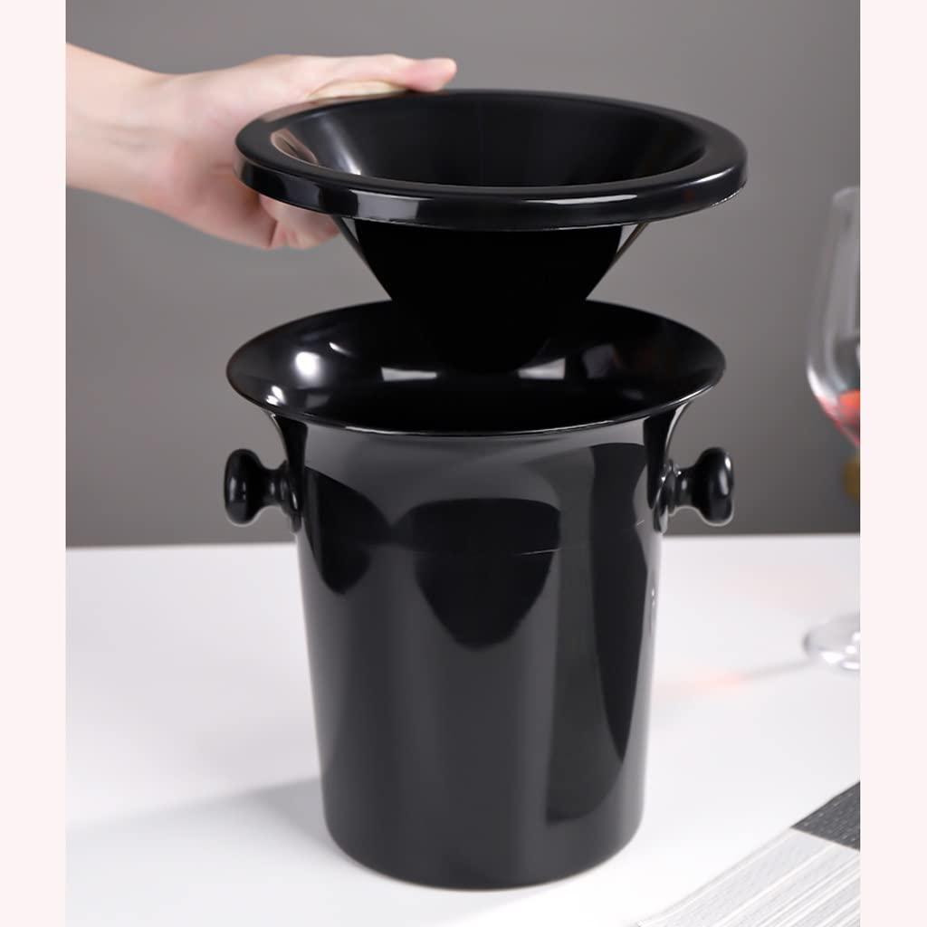 ULTRAWAVE Cubos de Barra Resina Multifuncional Vino Tinto Cubo Champagne Cubo balde Cubo Cubo Cubo recepción Creativa Vino Cubo Negro Cubeta de Hielo