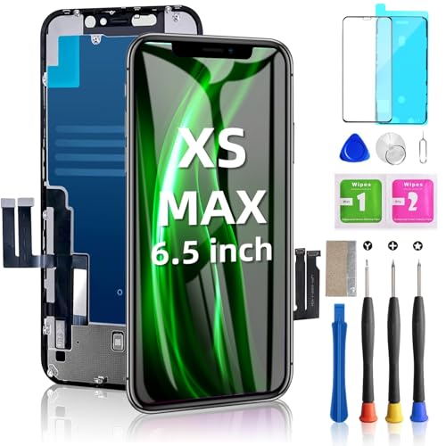 ZoongXingY for iPhone Xs Max Screen Replacement 6.5inch - 3D Touch LCD Display Digitizer Frame Assembly with Repair Tools