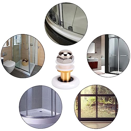 Schiebetür Ersatzrollen 20mm, Duschtürrollen, Duschtür Riemenscheiben, 4 Stück Riemenscheiben Läufer, Duschkabinen Rollen Zubehör, für Duschkabinentür, Glas Dusch Schiebetüren, Butyeak