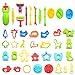 Produktbild Knetwerkzeug Teig Plastilin Werkzeuge,44 Pcs Knete Werkzeug Knete Zubehör, Teigwerkzeuge Ausstechformen Küchen-Spielzeug-Lebensmittel Set für Kinder