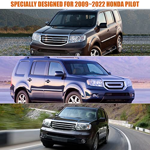 Image of Waterproof SUV Car Cover Custom Fit for 2009-2024 Honda Pilot, 6 Layers All Weather Car Covers with Zipper Door & Windproof Bands for Sun Snow Rain Dust Protection, Outdoor Indoor