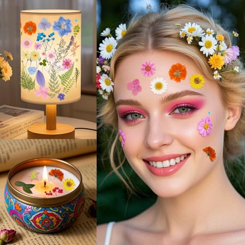 100 Piezas de Flores Secas Prensadas para Manualidades miniatura 5
