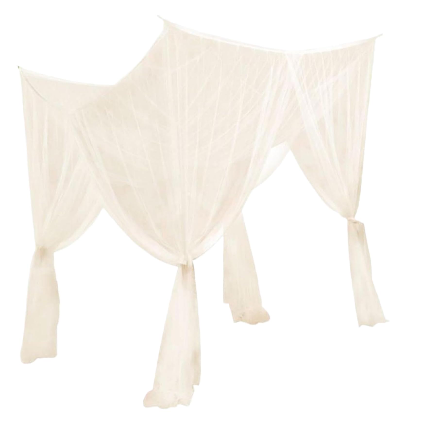 Auvent à lit beige de haute qualité avec accessoires de fixation