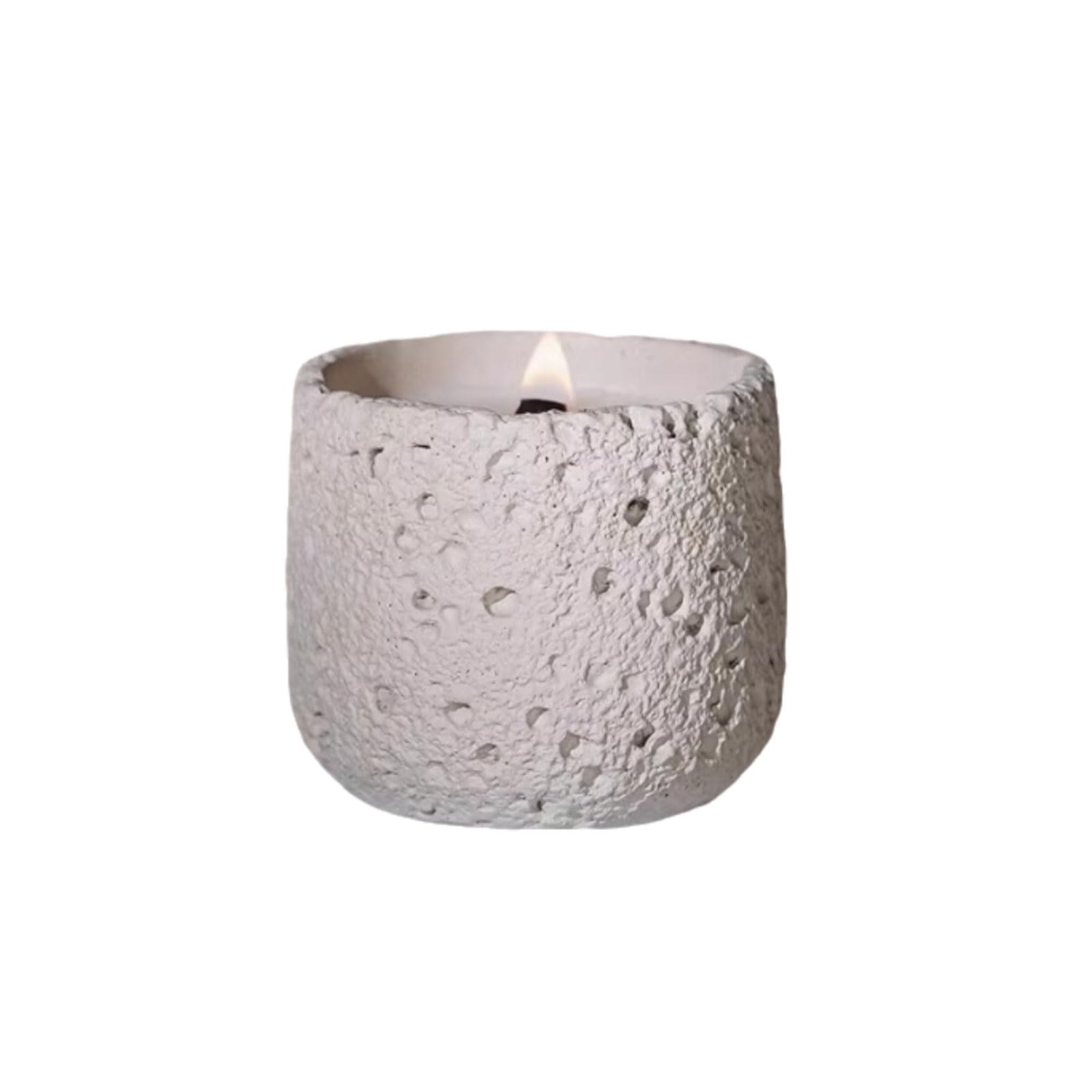 Fhvkrbtx White Scented Candle, Soy Wax Candles Round Aromatherapy Home Decor Multicolor(White)