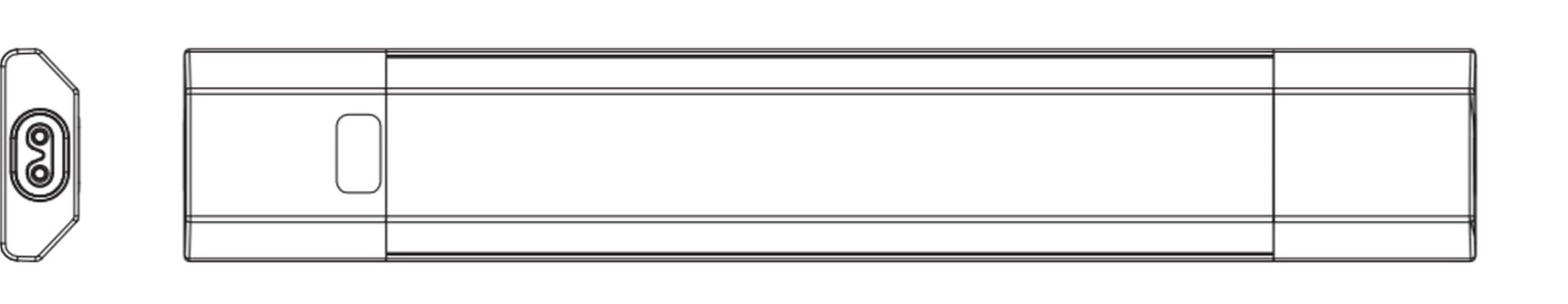 Licht-Erlebnisse LED Unterbauleuchte mit Bewegungsmelder Aluminium Metall Weiß 3000-4000-6500 K CCT Click-DIM Regal Schrank Arbeitsplatz B:50 cm Lichtleiste Flur