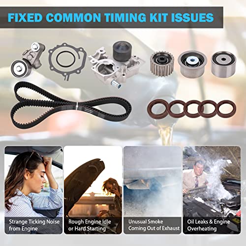 Engine Timing Belt Water Pump Kit - Compatible With 2.5L 2006-2012 Subaru Forester, Impreza, Legacy, Outback Ej253 Engine - Replace Tkf-006, Tck304, Tckwp304A #TOP6