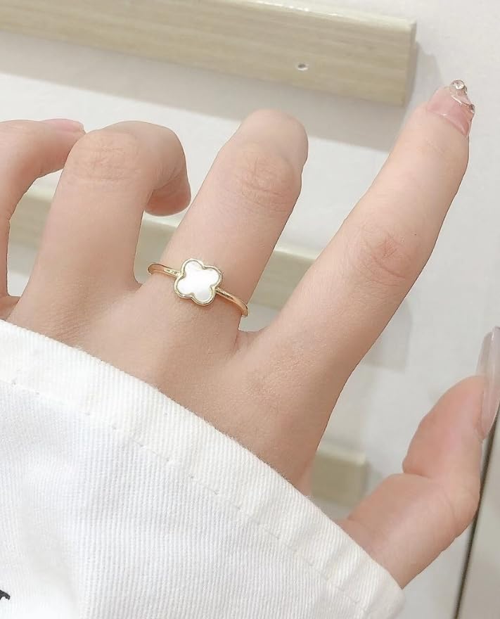 Image of SALTY Anti Tarnish Finger Ring for Women | Adjustable Fancy Jewellery Design | Fashion Accessories for Girls | Minimal Jewelry | Gift for Diwali, Christmas, Marriage, Birthday