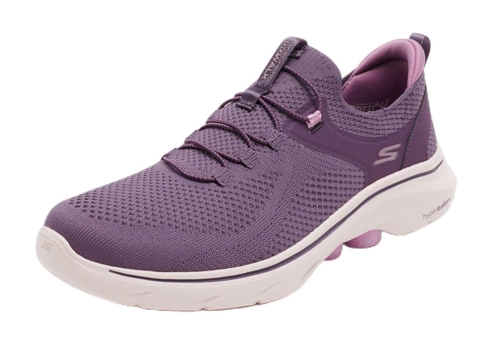 Skechers Women's Go Walk 7 Abie Sneaker, Purple, 6 UK