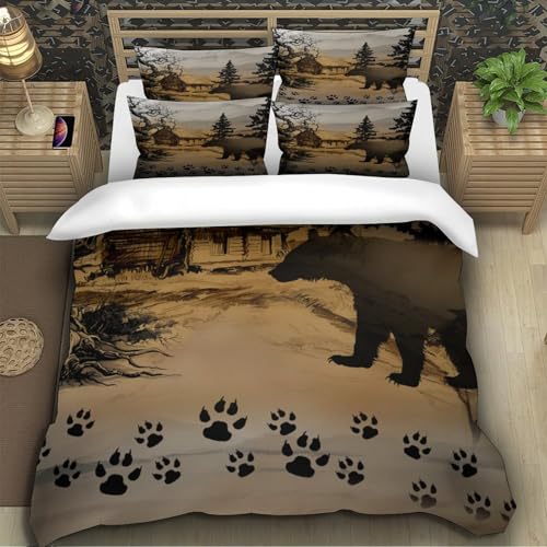 Housse de couette microfibre hypoallergénique lit single 3D - 5