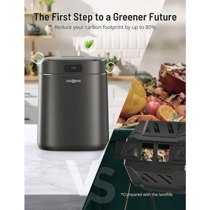 Image of EVENPURE‚Electric Food Composter for Kitchen Countertop: Eco-Friendly, Sustainable & Odorless Indoor Composting Solution