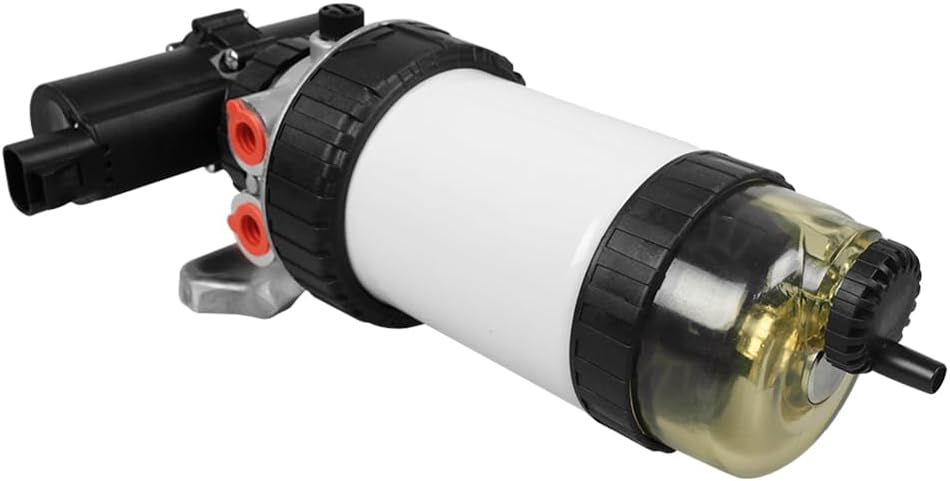 MP10325 Fuel Filter&Lift Pump Assembly Replace 232/5877 228-9129 Fits for ASV SR70 SR80 Terex PT75 PT80 Compact Track Loaders, 804C-33 804C-33T 804D-33 804D-33T Engine 12V