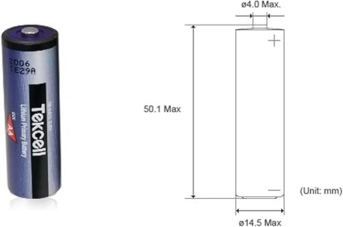 Miniatura 2 de Paquete de 4 baterías de litio SB-AA11 3.6V AA 14500 LS14500 ER14505