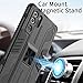 Asuwish Phone Case for Huawei P30 Pro with Tempered Glass Screen Protector Cover and Slim Stand Hybrid Rugged Magnetic Back Film Cell Mobile Accessories Hawaii P30Pro P 30 Pro30 Women Men Black