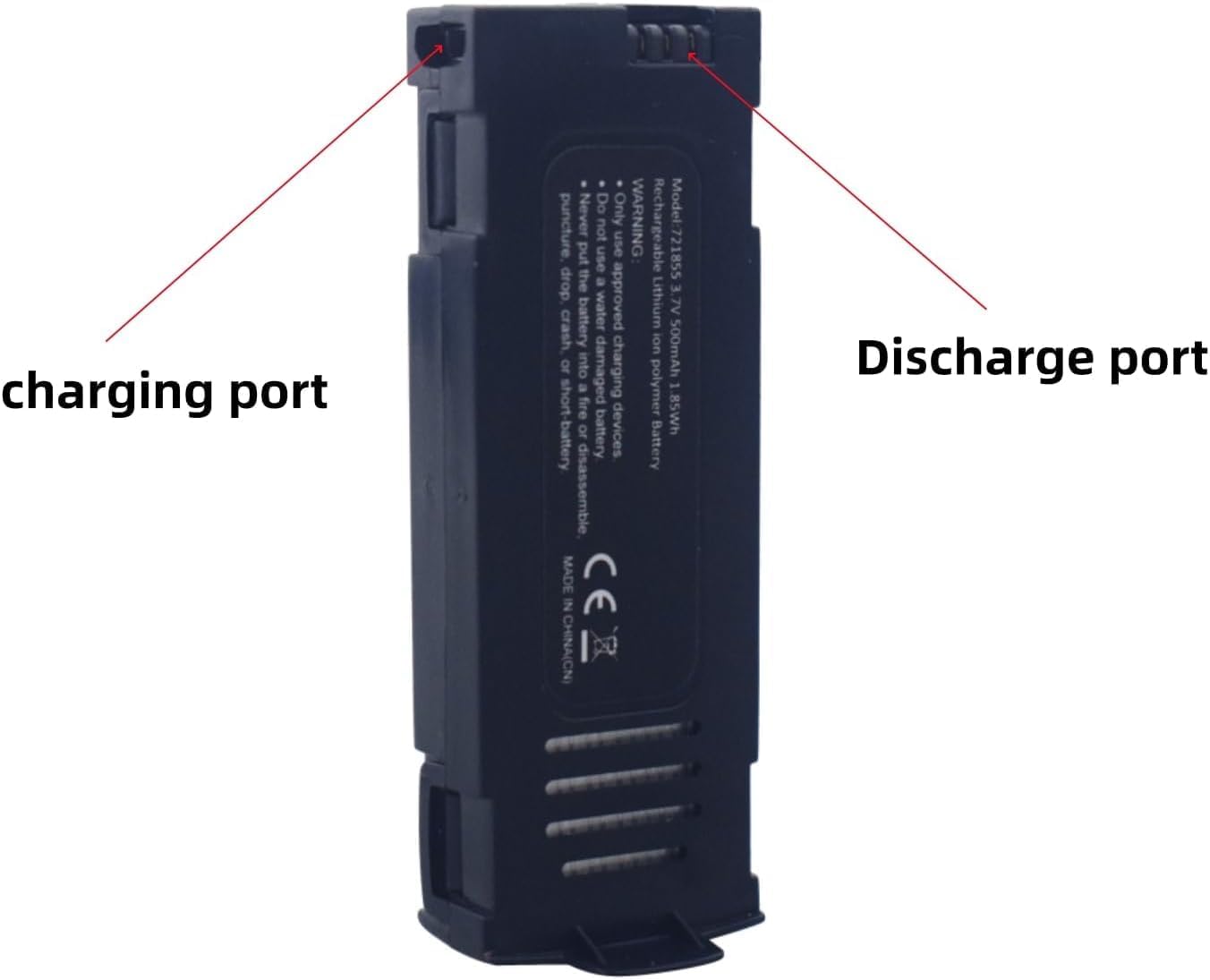 sea jump 4PCS 3.7V 500mah Lipo Battery with 4in1 Charger for D20 Mini Drone Folding Quadcopter Spare Parts