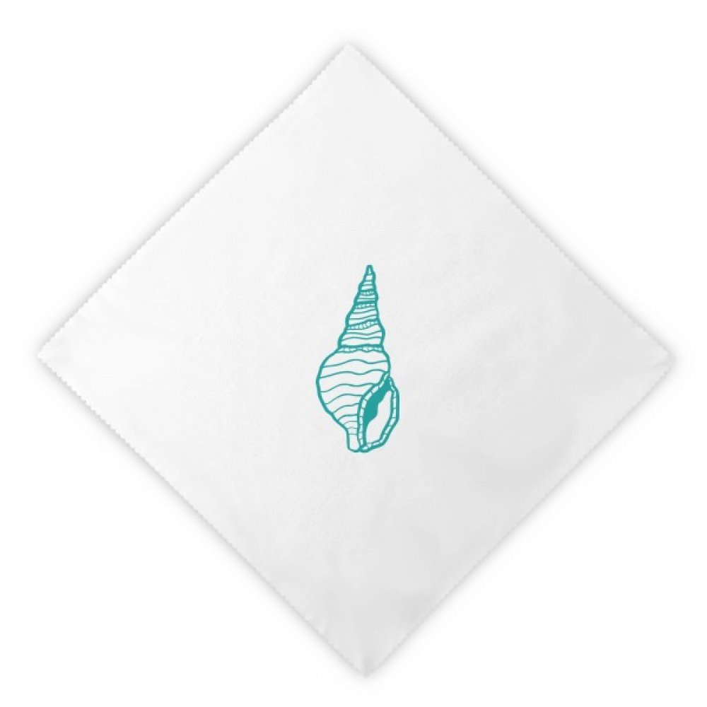 Serviette en tissu la vie marine escargot bleu pour pique-nique et dîner chic