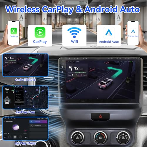 Radio para auto con pantalla táctil 9 pulgadas para Dodge Ram miniatura 4