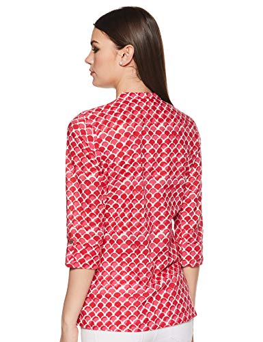 Image of Amazon Brand - Myx Women Printed Regular Cotton Short Kurti (Available in Plus Sizes)