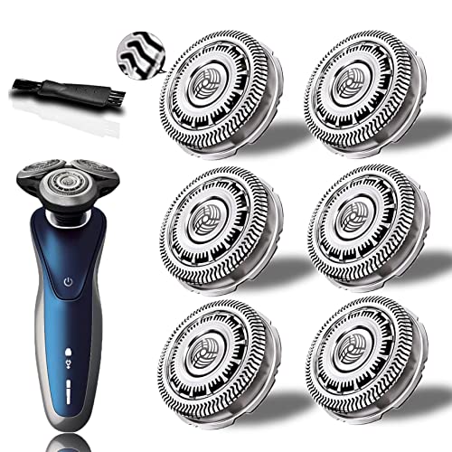 SH90 Replacement Heads for Electric Shaver Series 9000, Series 8000 8950,Compatible with Philips Norelco Shaver Star Wars SW9700, SW6700,V-Track Precision Blades,OEM SH90 Philips Upgrade Head (6-Pack)