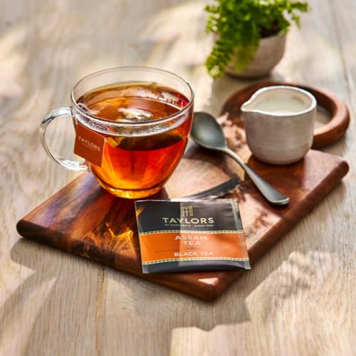 Image of Taylors of Harrogate Assam, Black Tea, Individually Wrapped Bags, 20 Count (Pack of 6), Full-bodied, Satisfying & Malty, Caffeinated, Enjoy Hot or Iced, 120 Teabags Total
