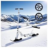 2-in-1 Faltbar Roller Kinder 4 Jahre 150 kg Tragkraft Mit Zwei Rädern, Verstellbarem Lenker, Sanfte Fahrt Schneescooter für 3-15 Jahre Alte Jungen und Mädchen Ideale Outdoor-Sportarten