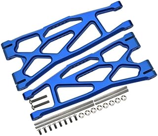 Aluminum 6061-T6 Front Or Rear Extended Lower Arms For 1/5 Traxxas X Maxx 8S With WideMAXX #7895 Kit - 24Pc Set Blue