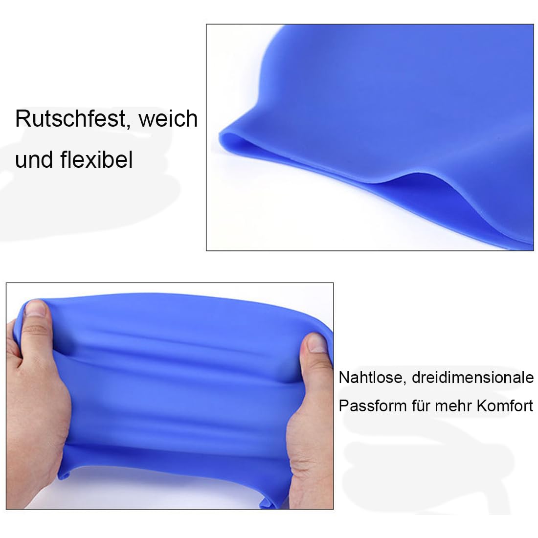 Bonnet De Natation Silicone REVERSIBLE Blanc/noir Casque ARENA