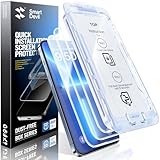 SMARTDEVIL 3 Pack for iPhone 17e/16e/14/13 Pro/13 Screen Protector, 9H Hardness Military Grade Shatterproof, HD Clear Tempered Glass, Auto Dust-Elimination, Bubble Free, Easy Install, Case Friendly