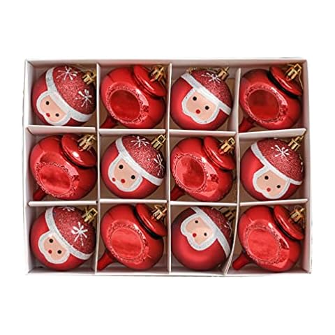 12-Piece Novelty Santa Claus Baubles Cover
